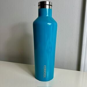 Corkcicle 16oz Canteen Insulated Water Bottle Aqua Teal Blue